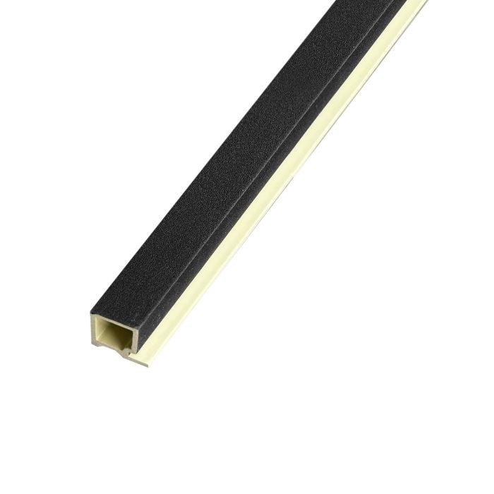 Startovací Lamelová Lišta Brokát Černý 2,4 x 2,4 cm - 2,7 m - Obrázek 1