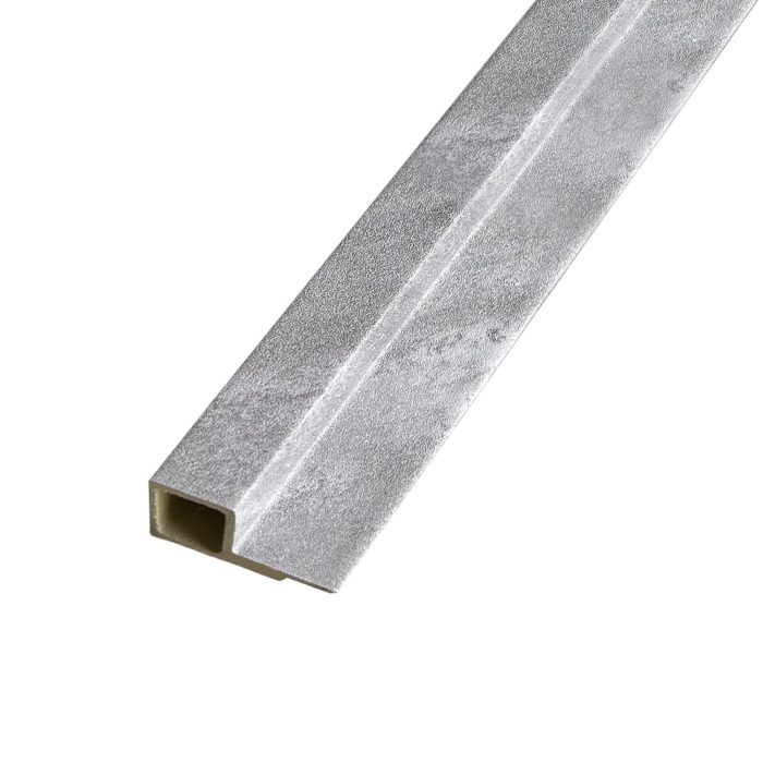 Koncová Lamelová Lišta Brokát Šedý 2,4 x 4,3 cm - 2,7 m - Obrázek 1