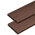 Terasové prkno WPC 3D Classic Tmavě hnědá - 2,2 m